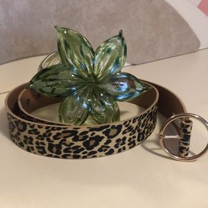 NWOT 🆕 Leopard Print Belt. 41.5 inches long. Never worn.